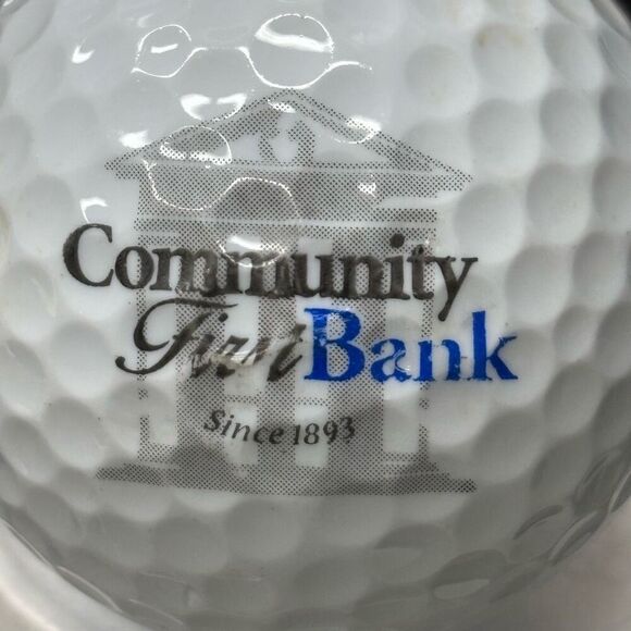 Community First Bank Logo Pinnacle Gold Golf Ball - Picture 2 of 7